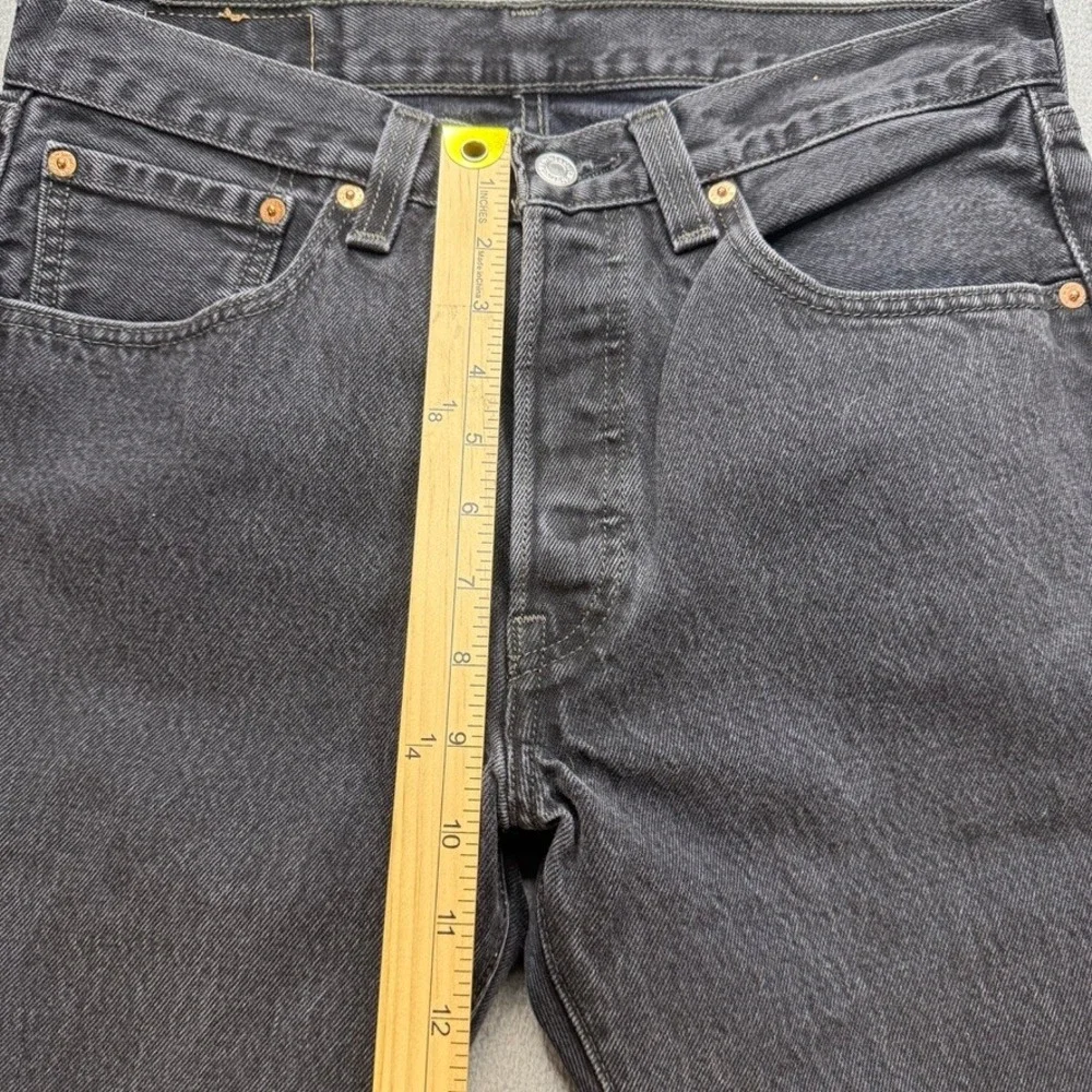 Levi 501 XX Jeans Original Straight 32x32 (FIT 30x30) Black Y2K Retro Grunge